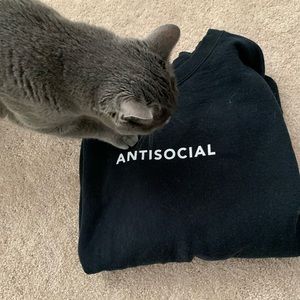 Antisocial black sweatshirt
